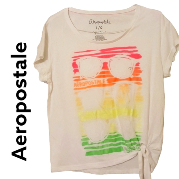Aeropostale Sunglasses Graphic Tee Size L - Picture 1 of 5